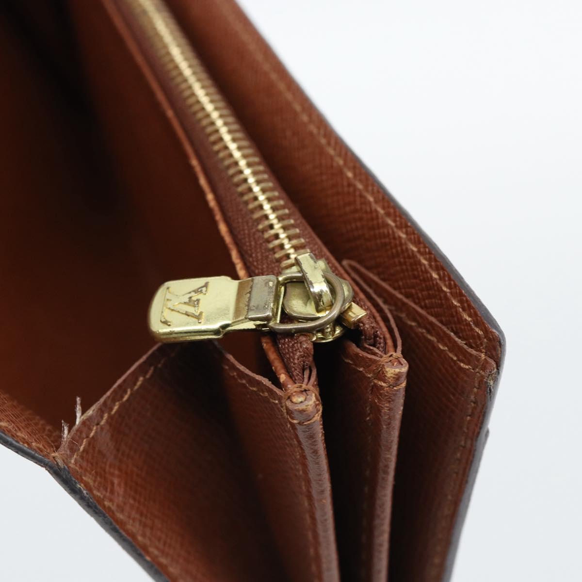 LOUIS VUITTON Monogram Portefeuille Sarah Long Wallet M61734 LV Auth bs36228