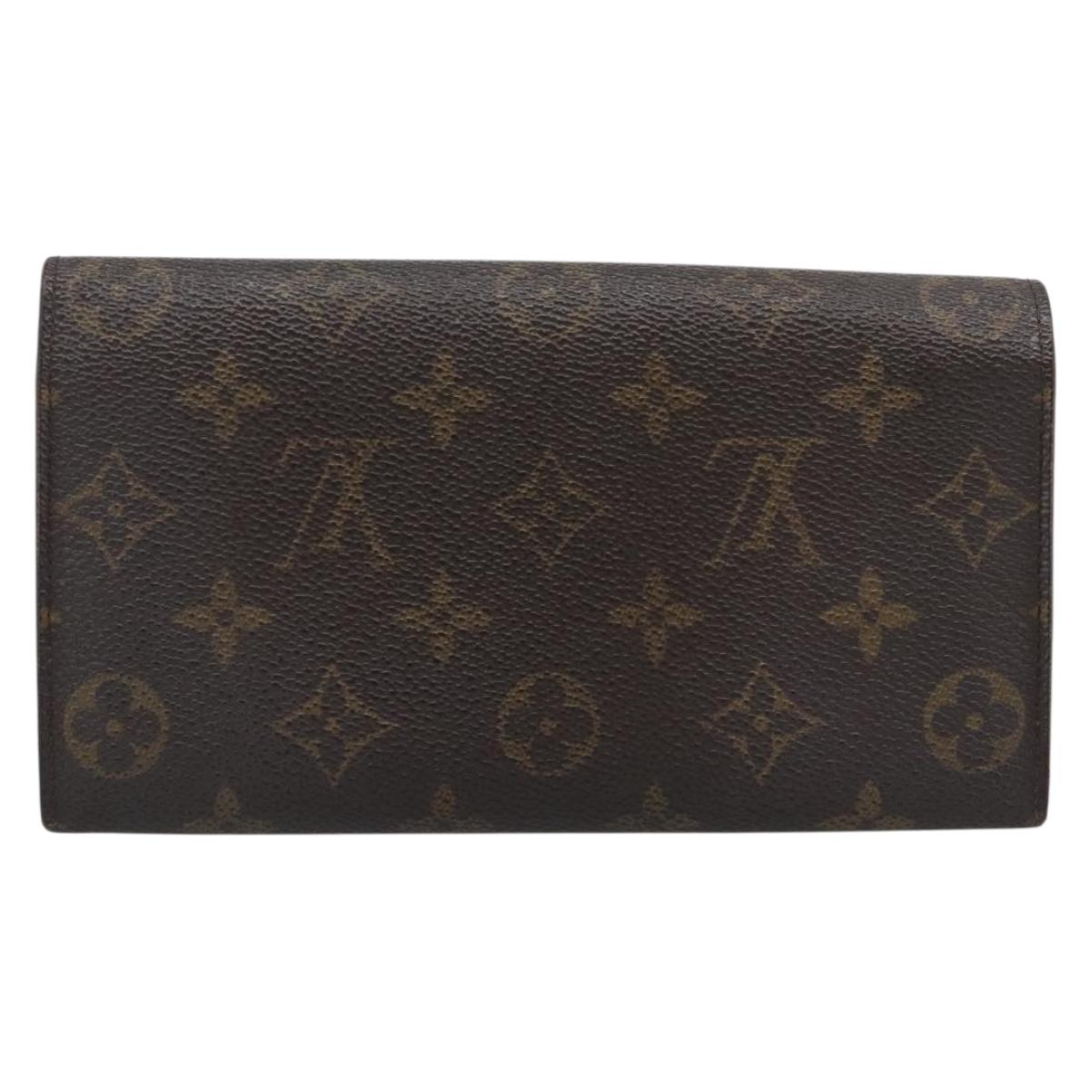 LOUIS VUITTON Monogram Portefeuille Sarah Long Wallet M61734 LV Auth bs36228
