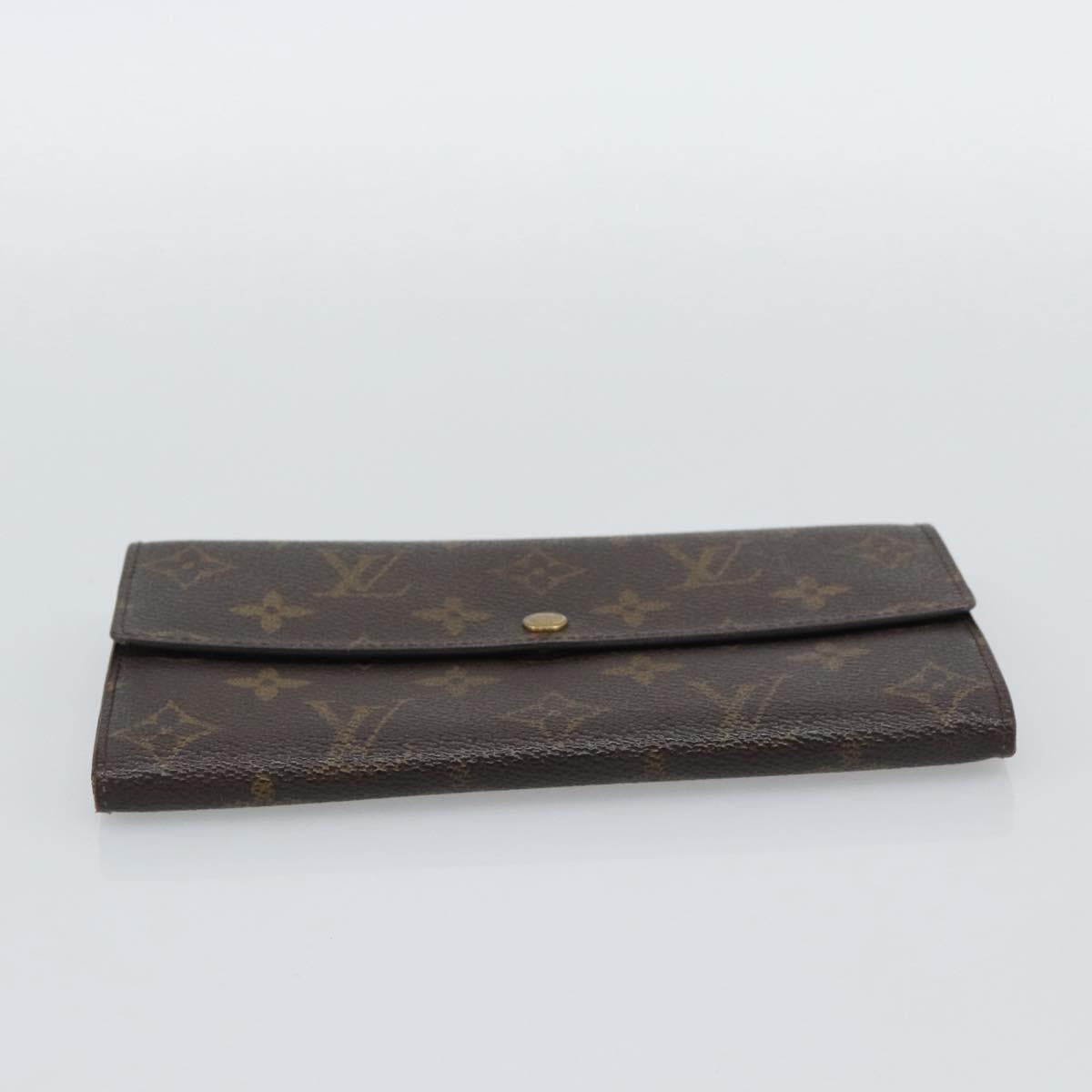 LOUIS VUITTON Monogram Portefeuille Sarah Long Wallet M61734 LV Auth bs36228