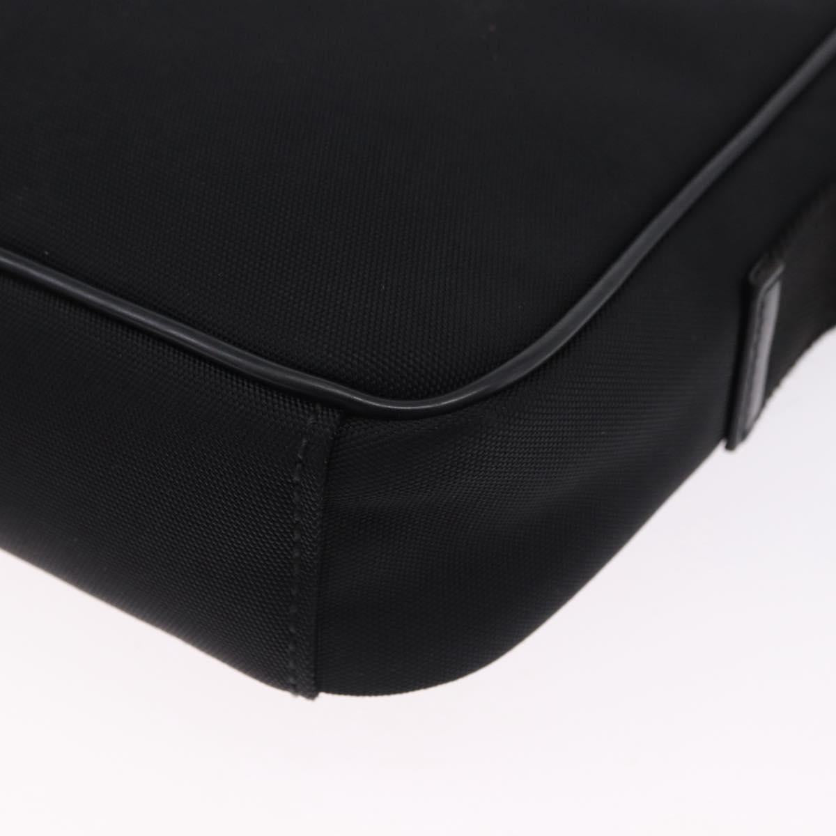 GUCCI Shoulder Bag Canvas Black Silver 101680 Auth bs36230