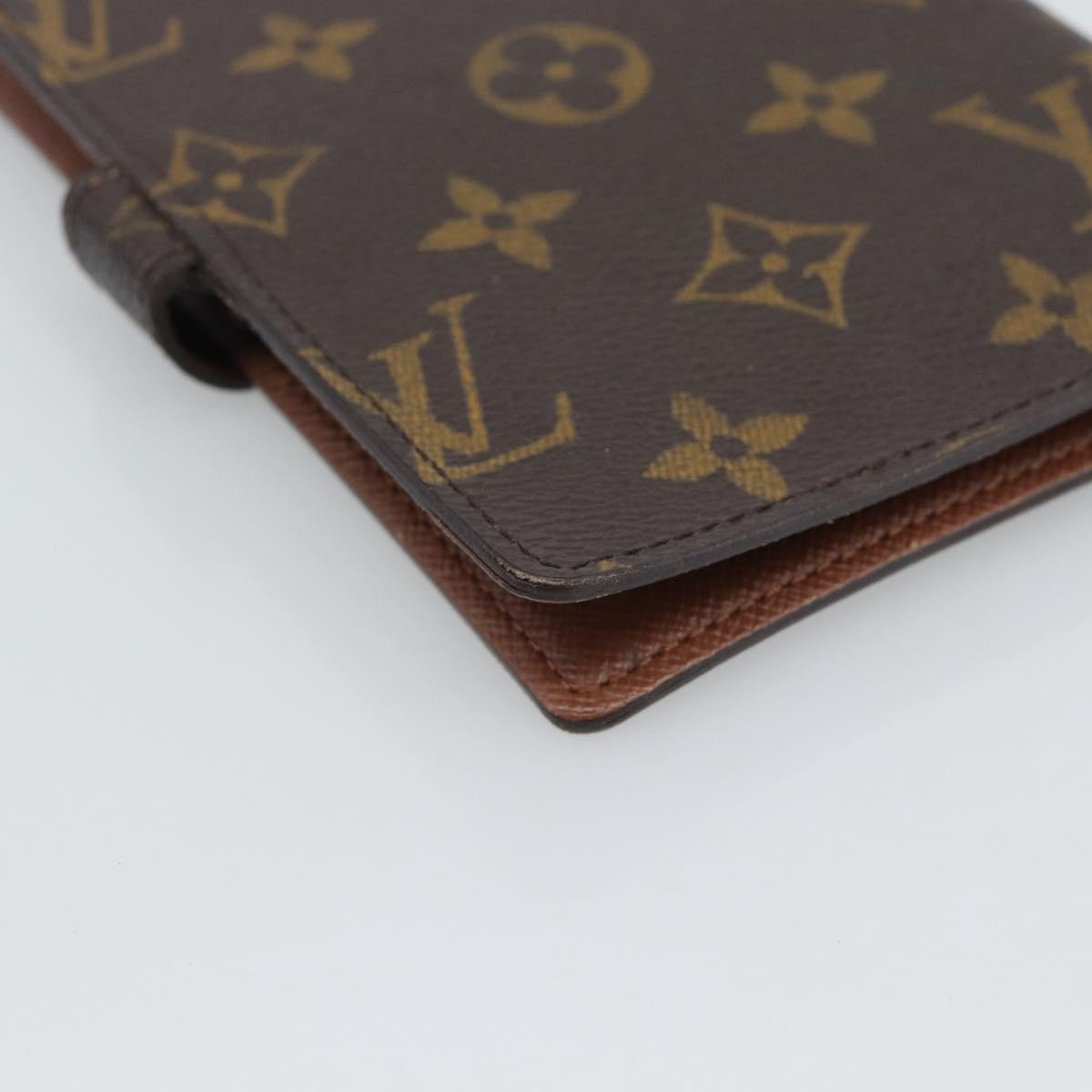 LOUIS VUITTON Monogram Agenda PM Day Planner Cover R20005 LV Auth bs36237