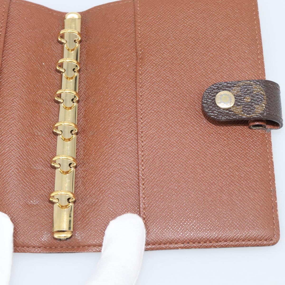 LOUIS VUITTON Monogram Agenda PM Day Planner Cover R20005 LV Auth bs36237