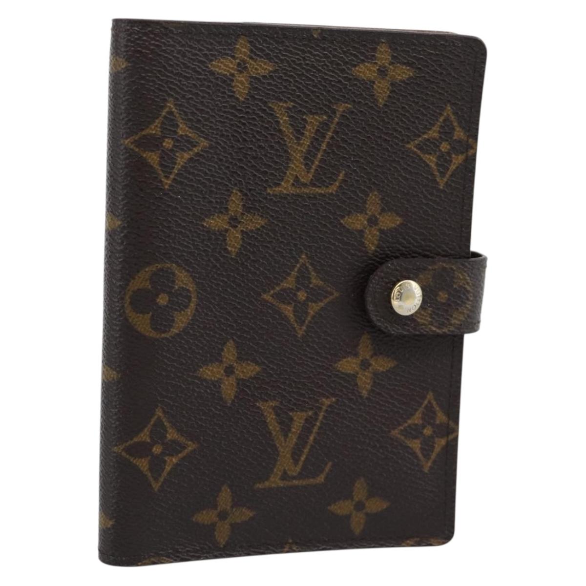 LOUIS VUITTON Monogram Agenda PM Day Planner Cover R20005 LV Auth bs36237