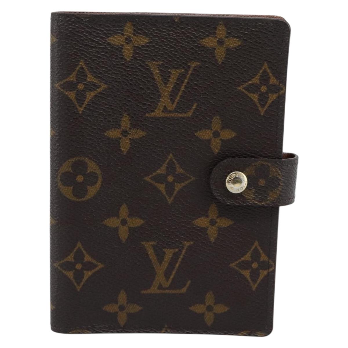 LOUIS VUITTON Monogram Agenda PM Day Planner Cover R20005 LV Auth bs36237