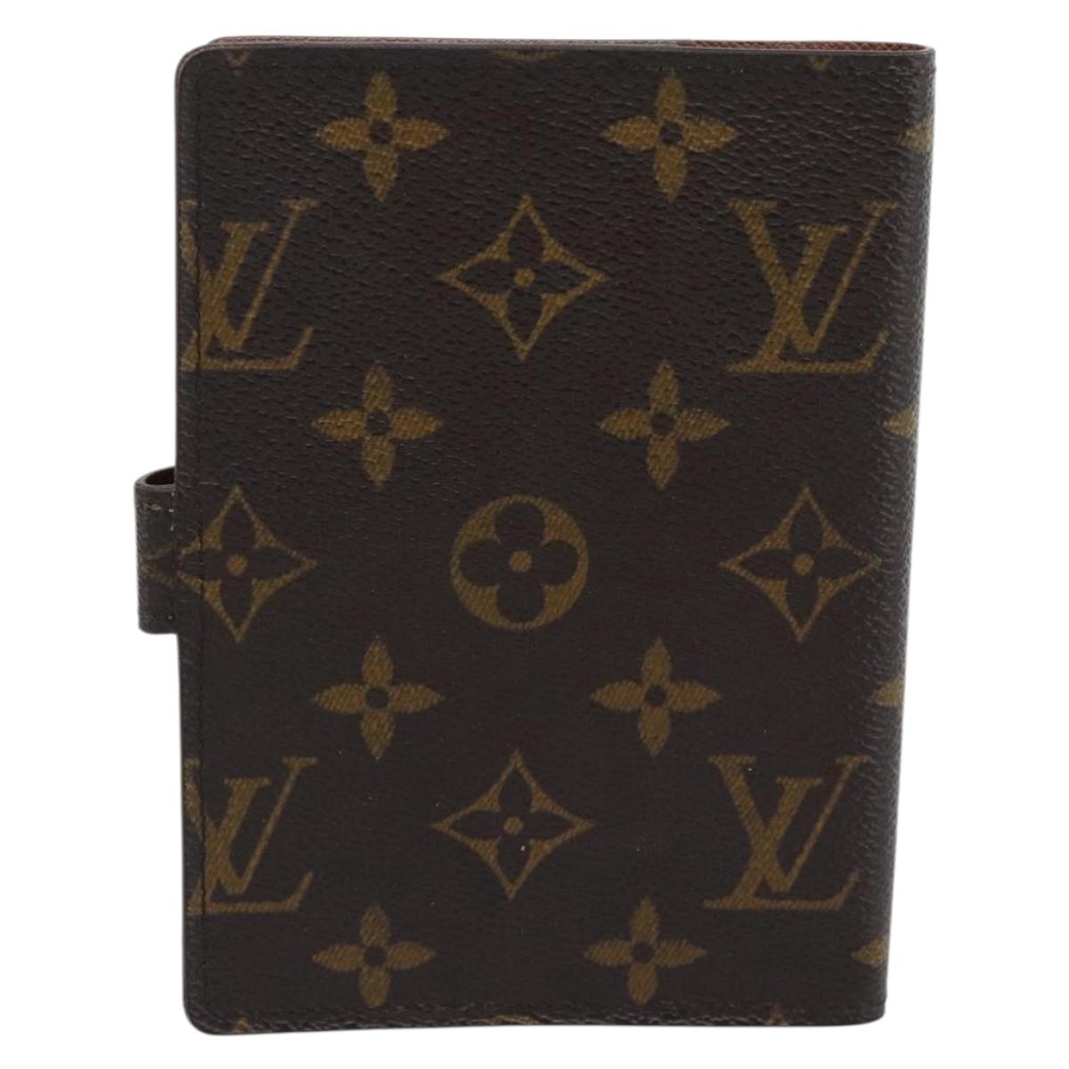 LOUIS VUITTON Monogram Agenda PM Day Planner Cover R20005 LV Auth bs36237