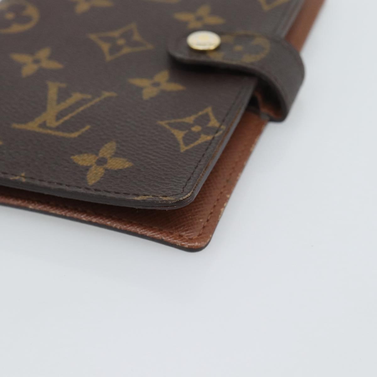 LOUIS VUITTON Monogram Agenda PM Day Planner Cover R20005 LV Auth bs36237