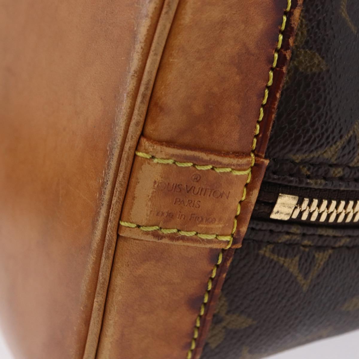 LOUIS VUITTON Monogram Alma Hand Bag M51130 LV Auth bs36241