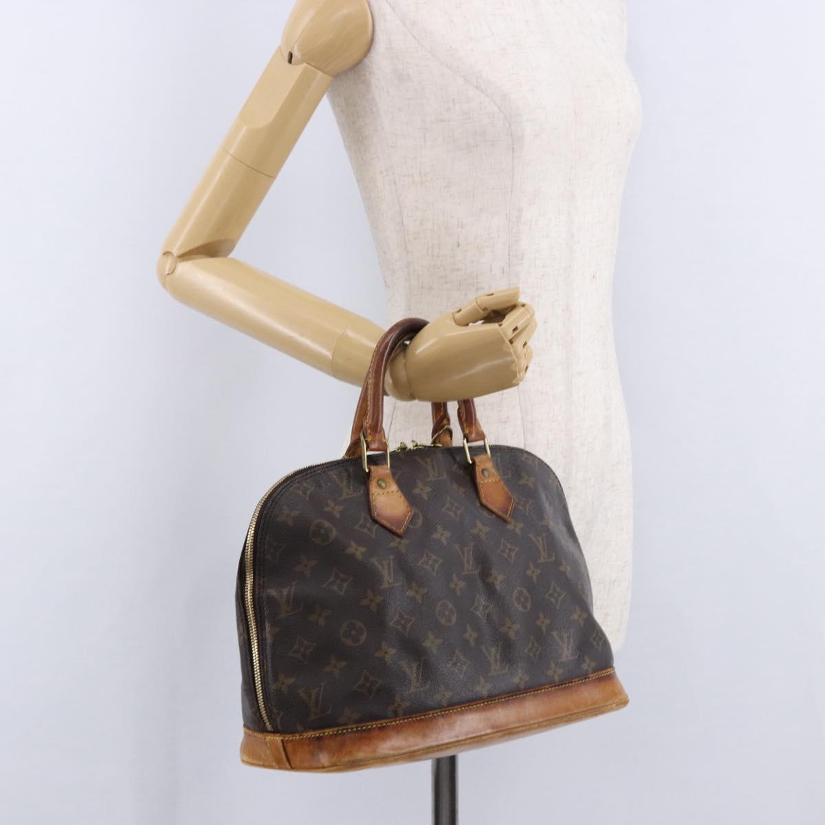 LOUIS VUITTON Monogram Alma Hand Bag M51130 LV Auth bs36241