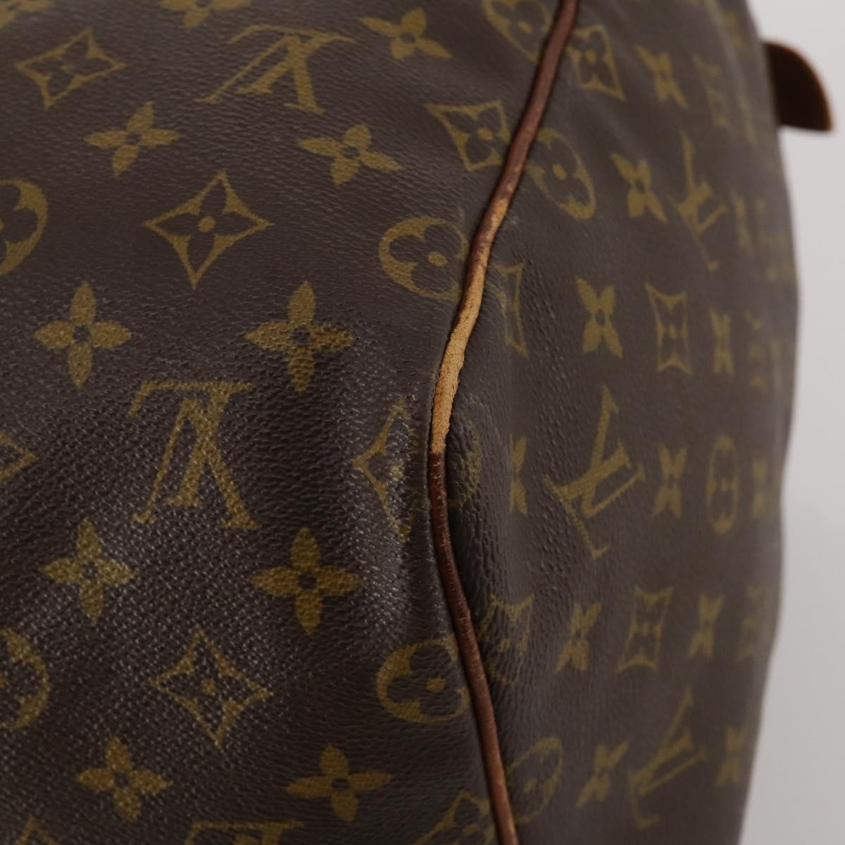 LOUIS VUITTON Monogram Keepall 55 Boston Bag M41424 LV Auth bs36243