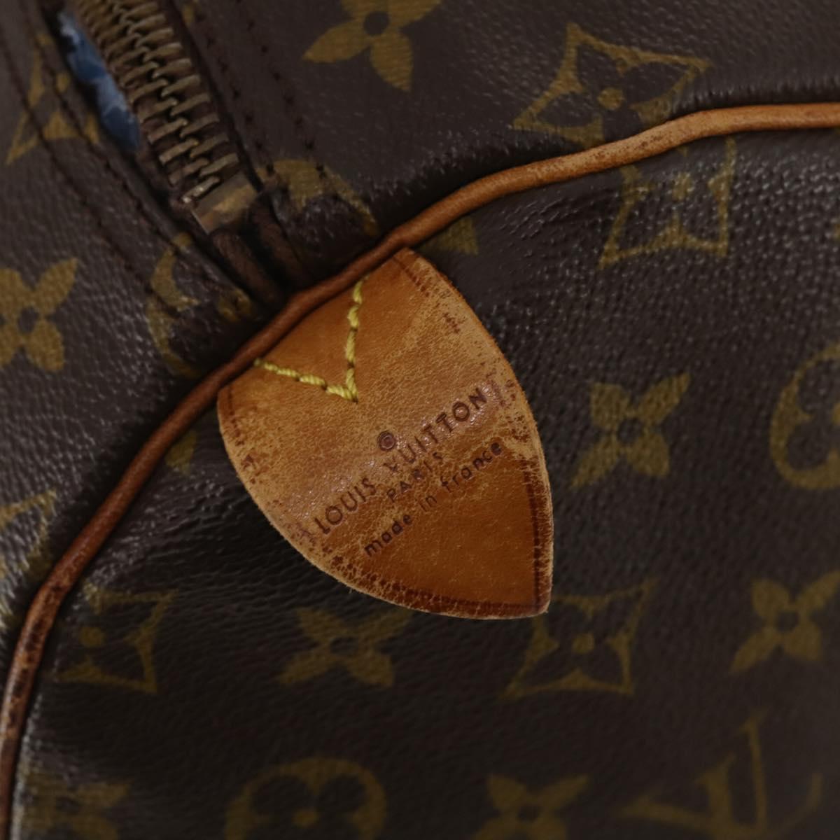 LOUIS VUITTON Monogram Keepall 55 Boston Bag M41424 LV Auth bs36243