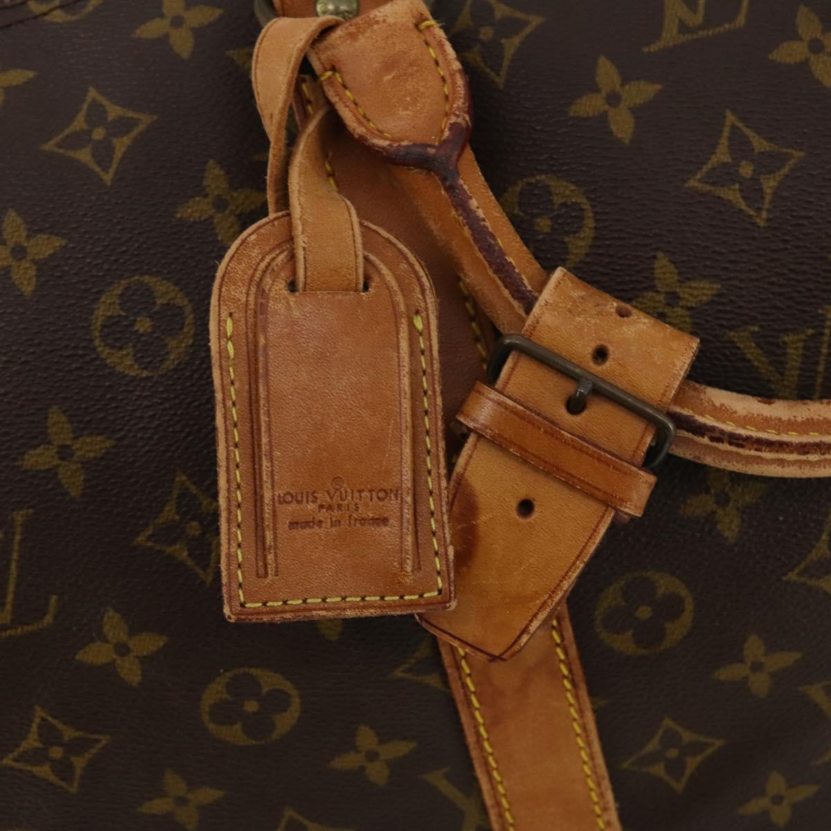 LOUIS VUITTON Monogram Keepall 55 Boston Bag M41424 LV Auth bs36243