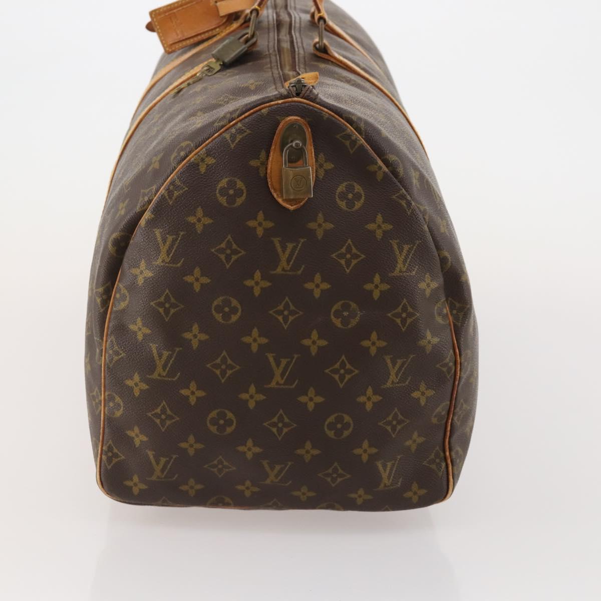 LOUIS VUITTON Monogram Keepall 55 Boston Bag M41424 LV Auth bs36243