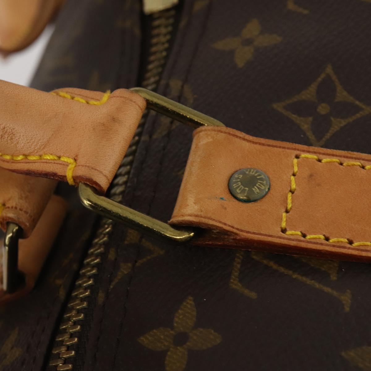 LOUIS VUITTON Monogram Keepall 55 Boston Bag M41424 LV Auth bs36244