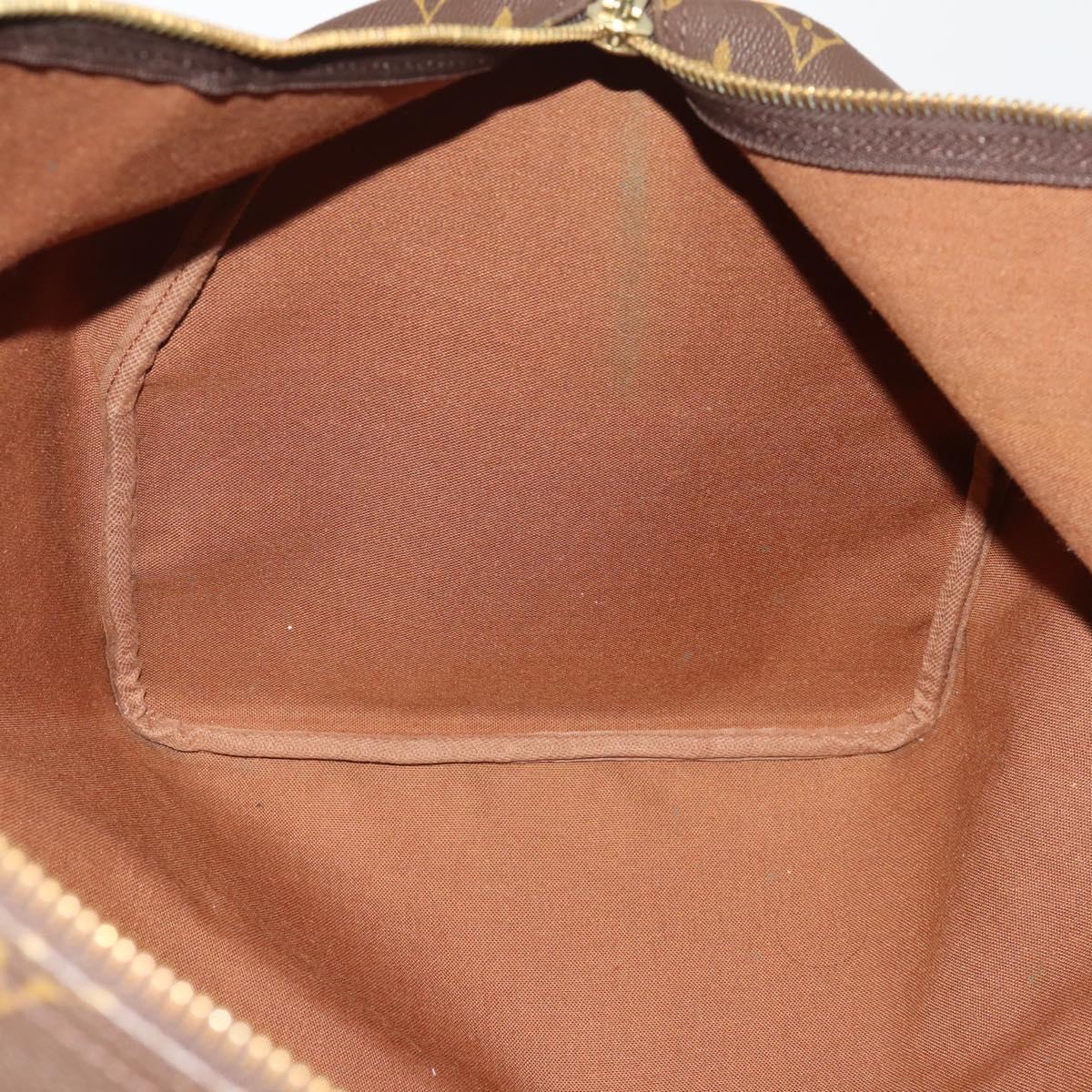 LOUIS VUITTON Monogram Keepall 55 Boston Bag M41424 LV Auth bs36244
