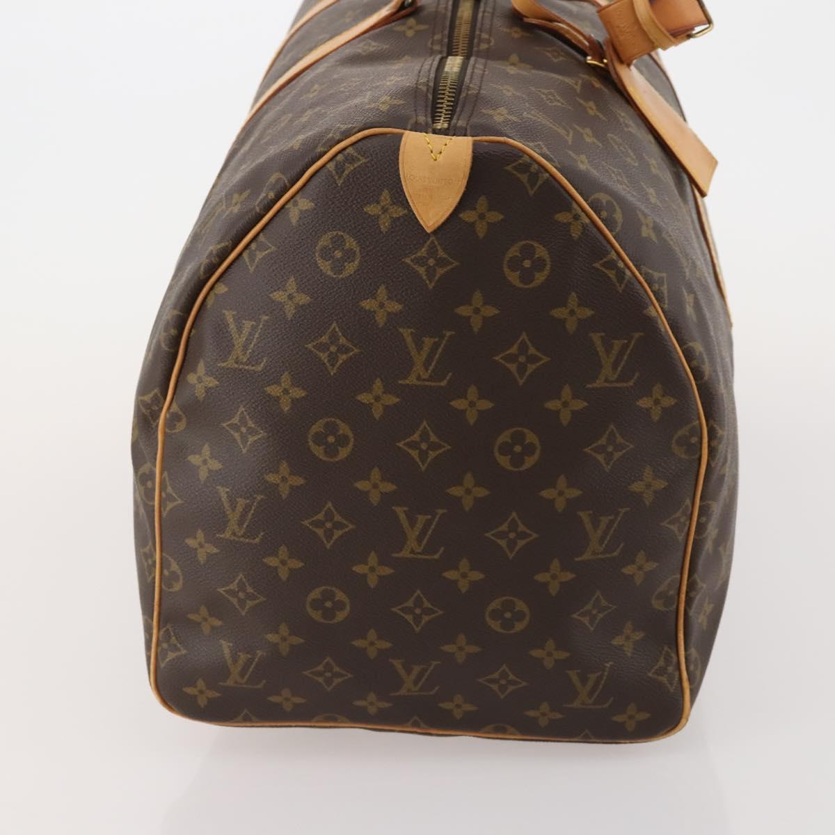 LOUIS VUITTON Monogram Keepall 55 Boston Bag M41424 LV Auth bs36244