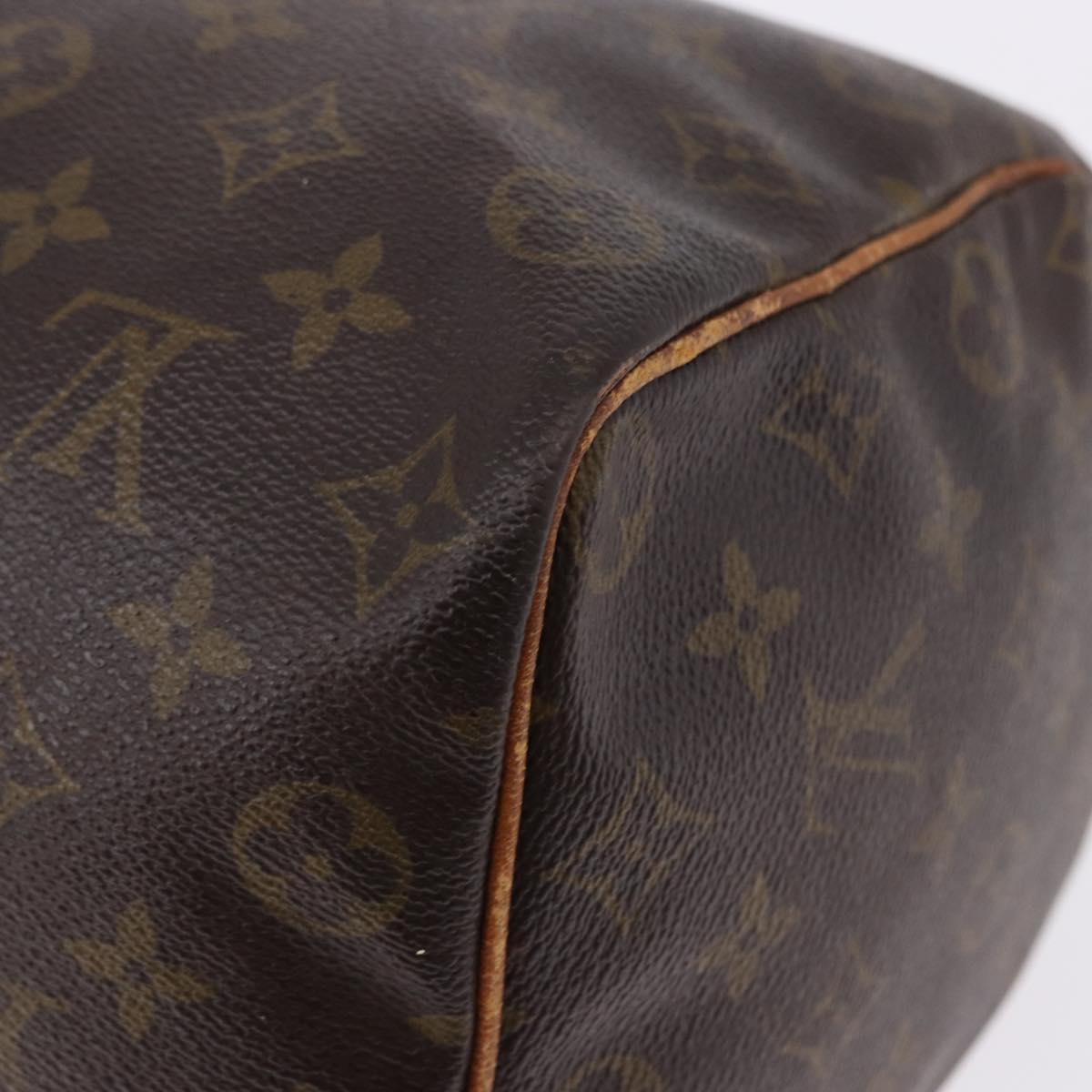 LOUIS VUITTON Monogram Speedy 35 Hand Bag M41524 LV Auth bs36245