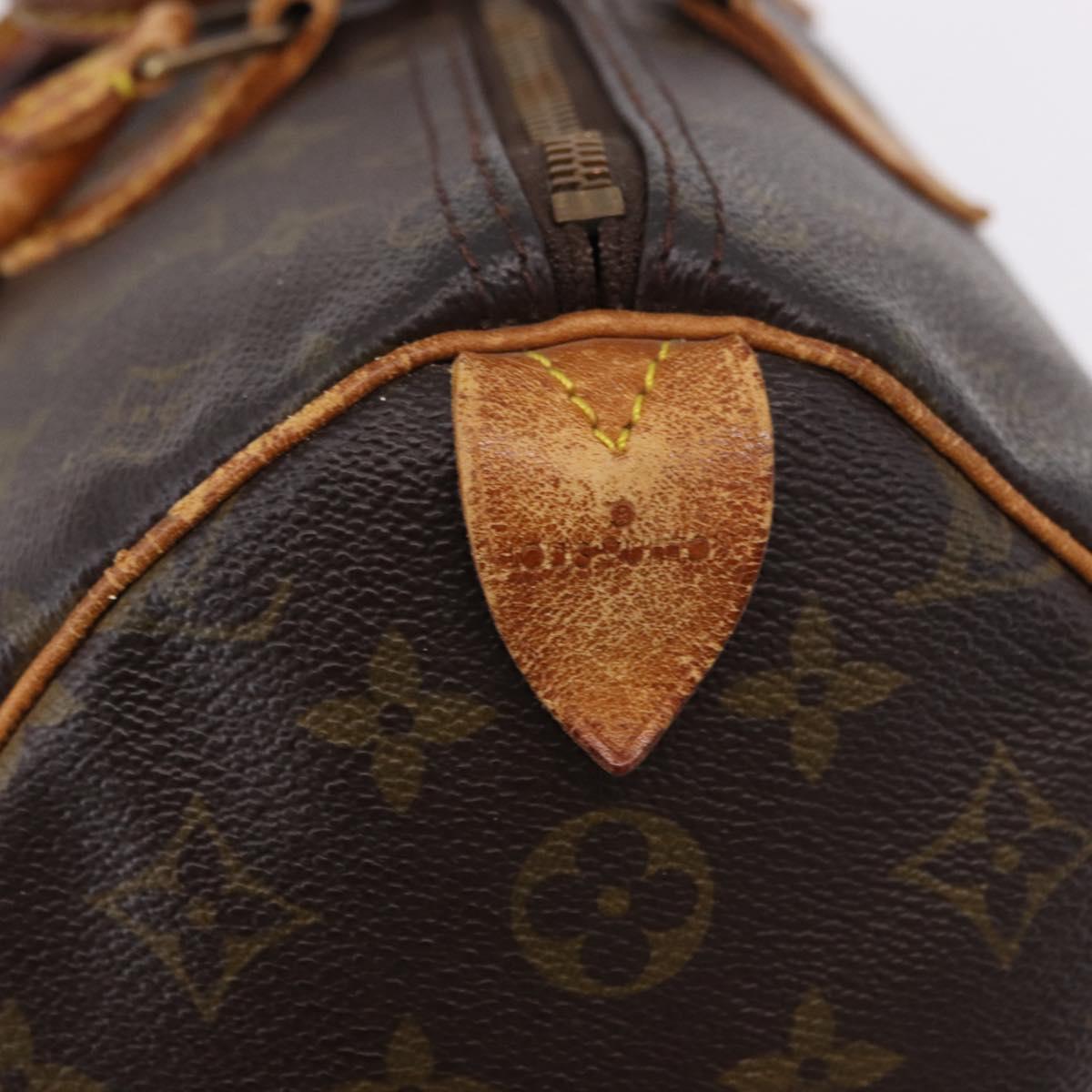 LOUIS VUITTON Monogram Speedy 35 Hand Bag M41524 LV Auth bs36245