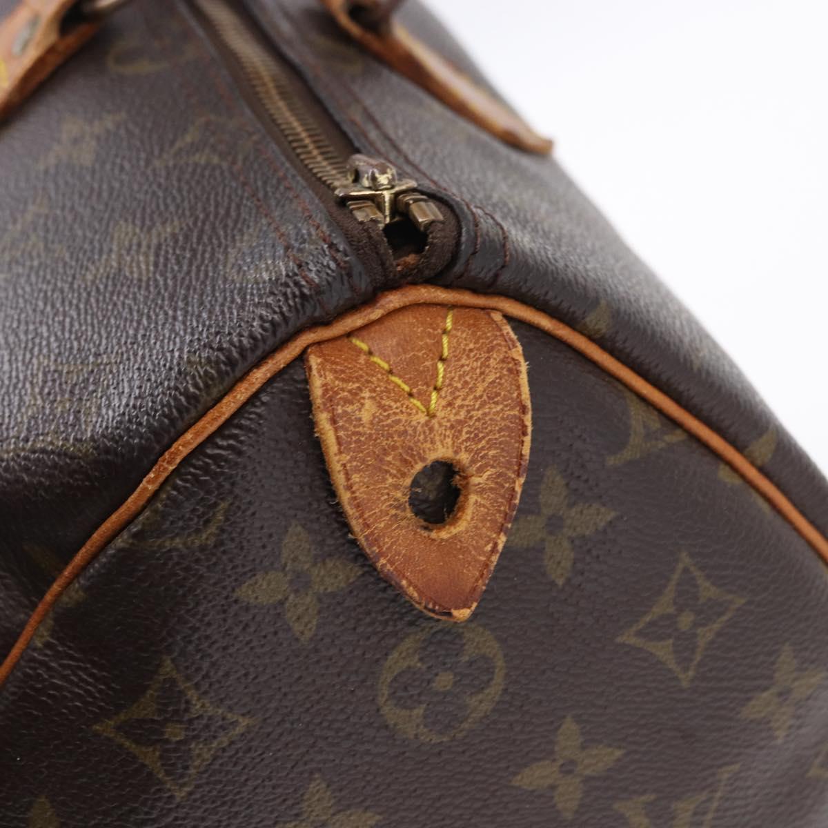 LOUIS VUITTON Monogram Speedy 35 Hand Bag M41524 LV Auth bs36245
