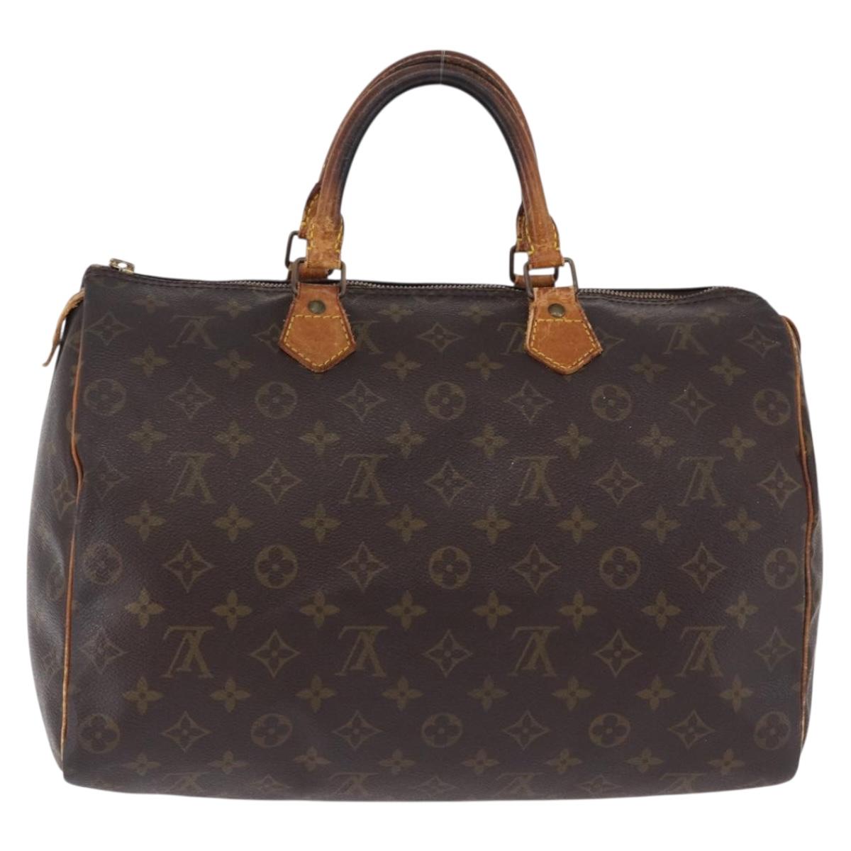 LOUIS VUITTON Monogram Speedy 35 Hand Bag M41524 LV Auth bs36245