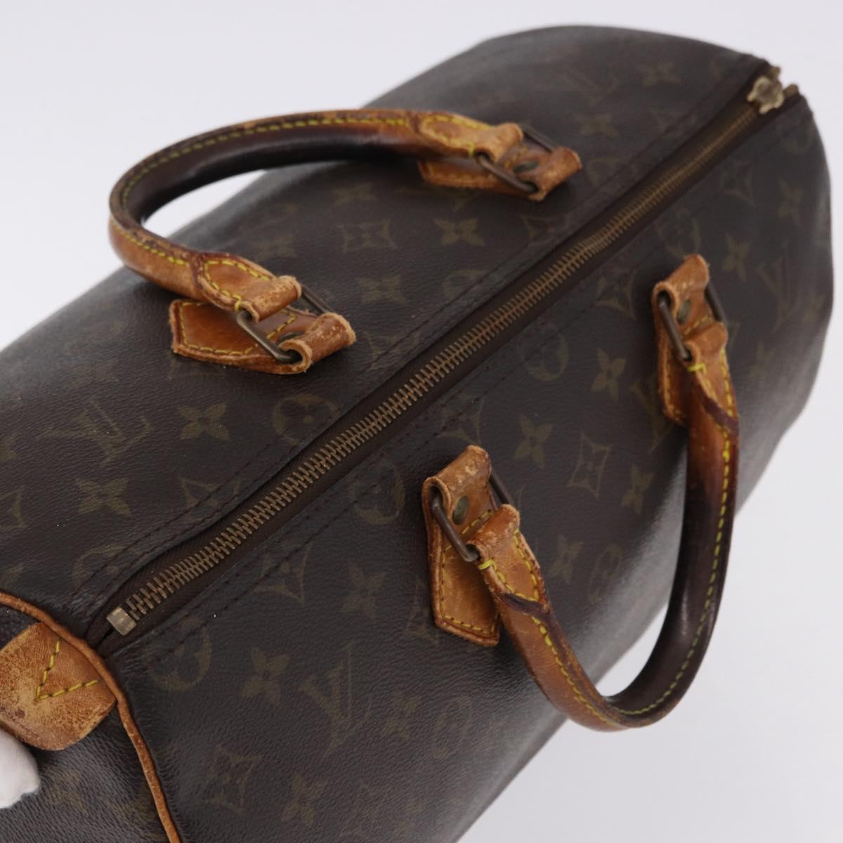 LOUIS VUITTON Monogram Speedy 35 Hand Bag M41524 LV Auth bs36245