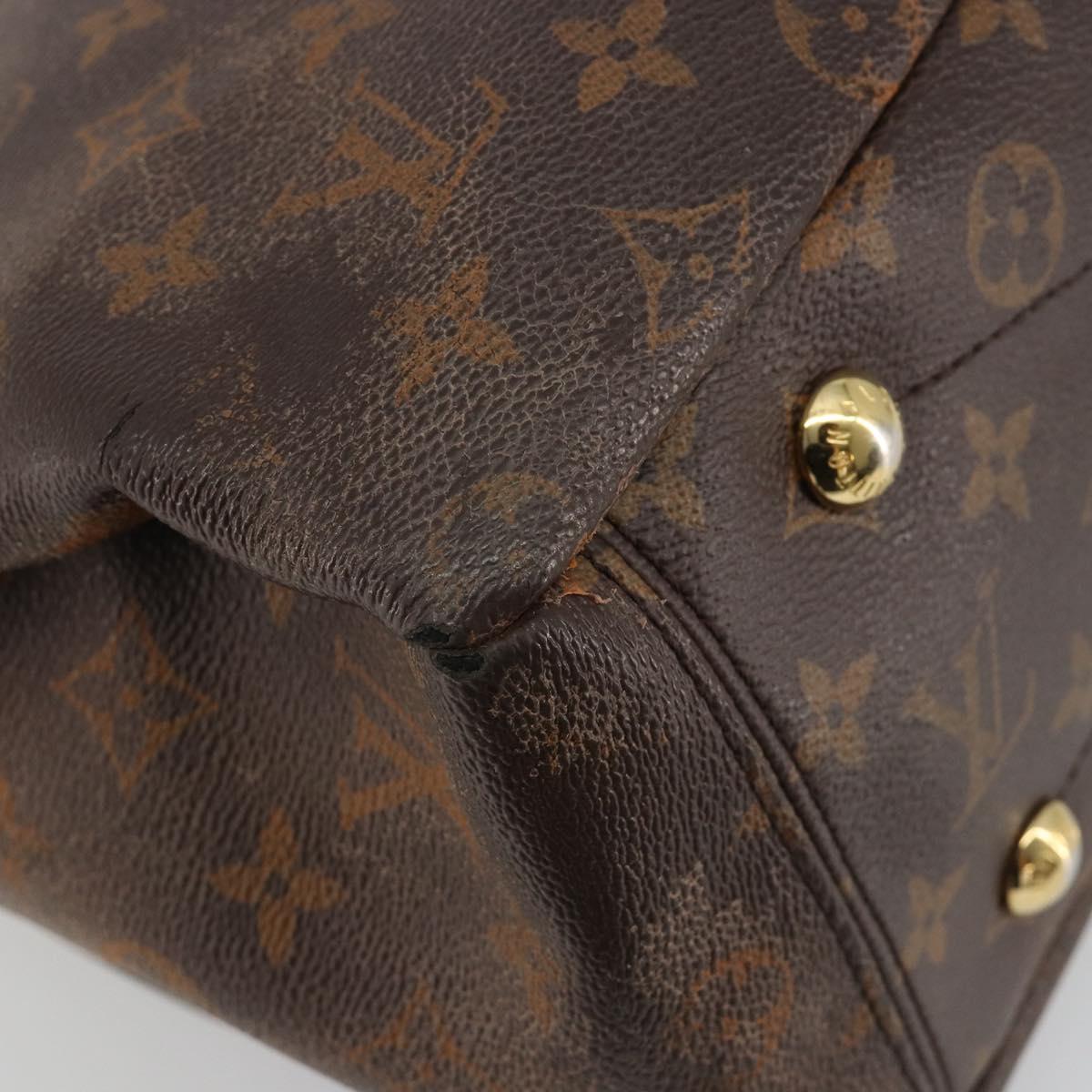 LOUIS VUITTON Monogram Pallas MM Hand Bag 2way Red M41175 LV Auth bs36246
