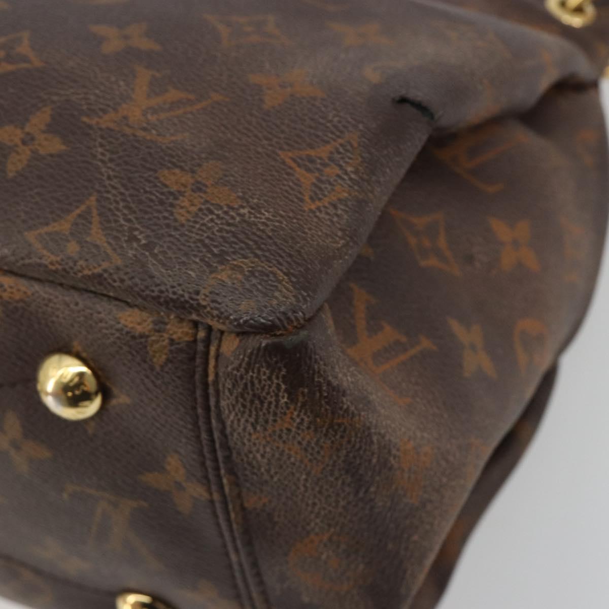 LOUIS VUITTON Monogram Pallas MM Hand Bag 2way Red M41175 LV Auth bs36246