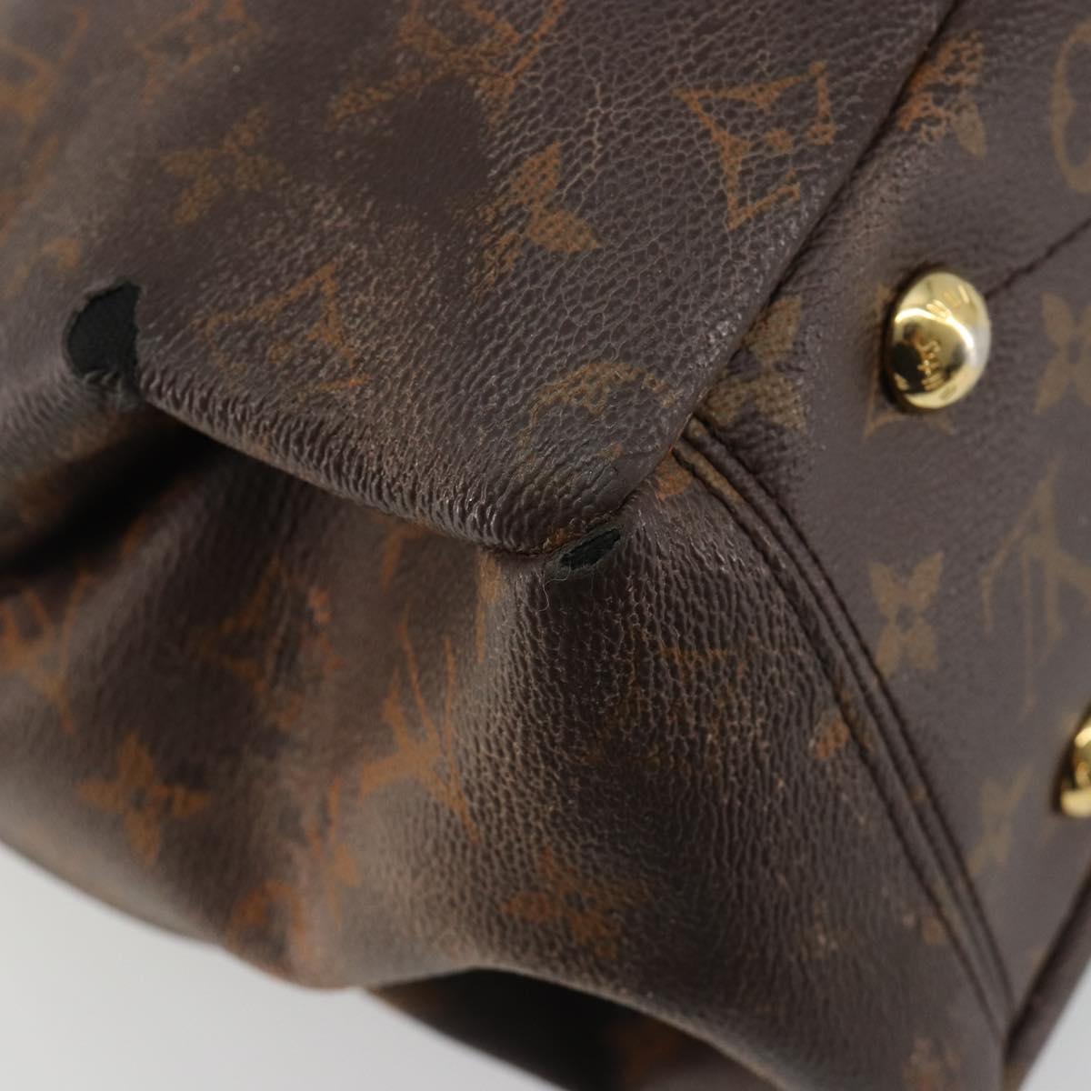 LOUIS VUITTON Monogram Pallas MM Hand Bag 2way Red M41175 LV Auth bs36246