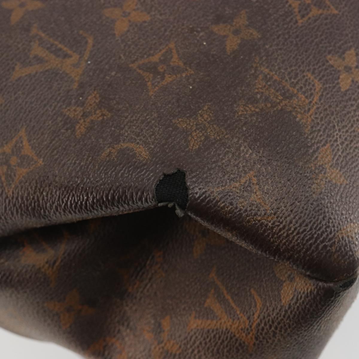 LOUIS VUITTON Monogram Pallas MM Hand Bag 2way Red M41175 LV Auth bs36246