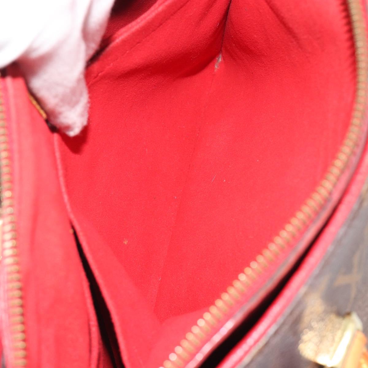 LOUIS VUITTON Monogram Pallas MM Hand Bag 2way Red M41175 LV Auth bs36246