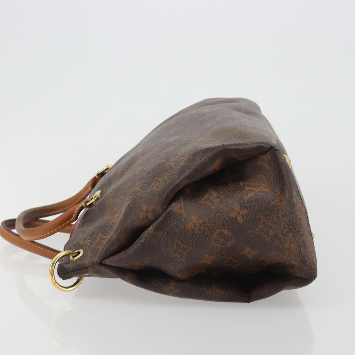 LOUIS VUITTON Monogram Pallas MM Hand Bag 2way Red M41175 LV Auth bs36246