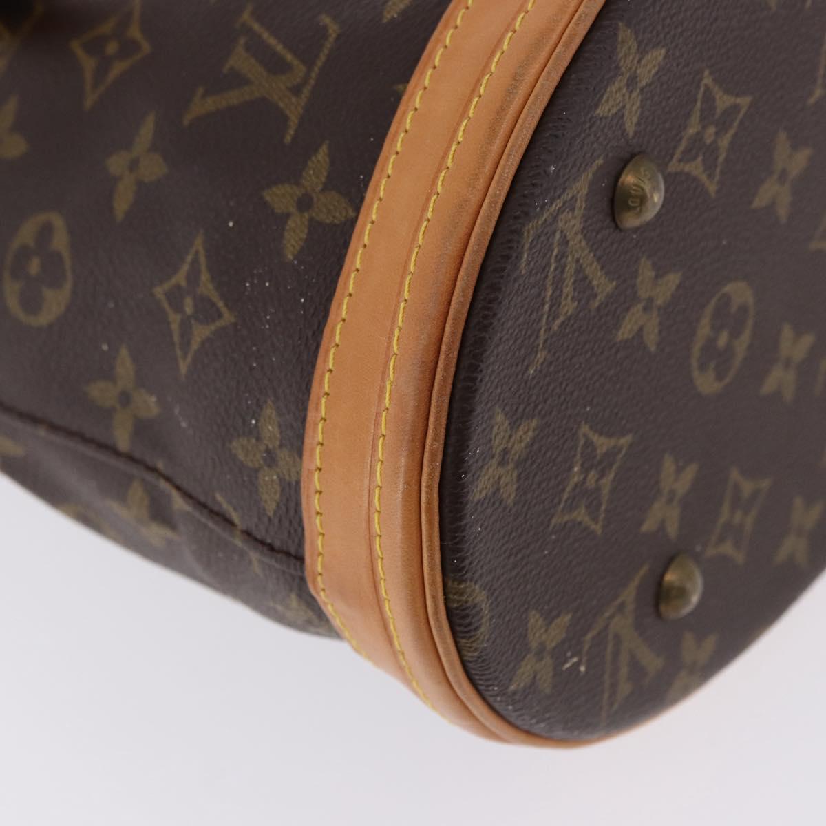 LOUIS VUITTON Monogram Bucket PM Shoulder Bag M42238 LV Auth bs36252