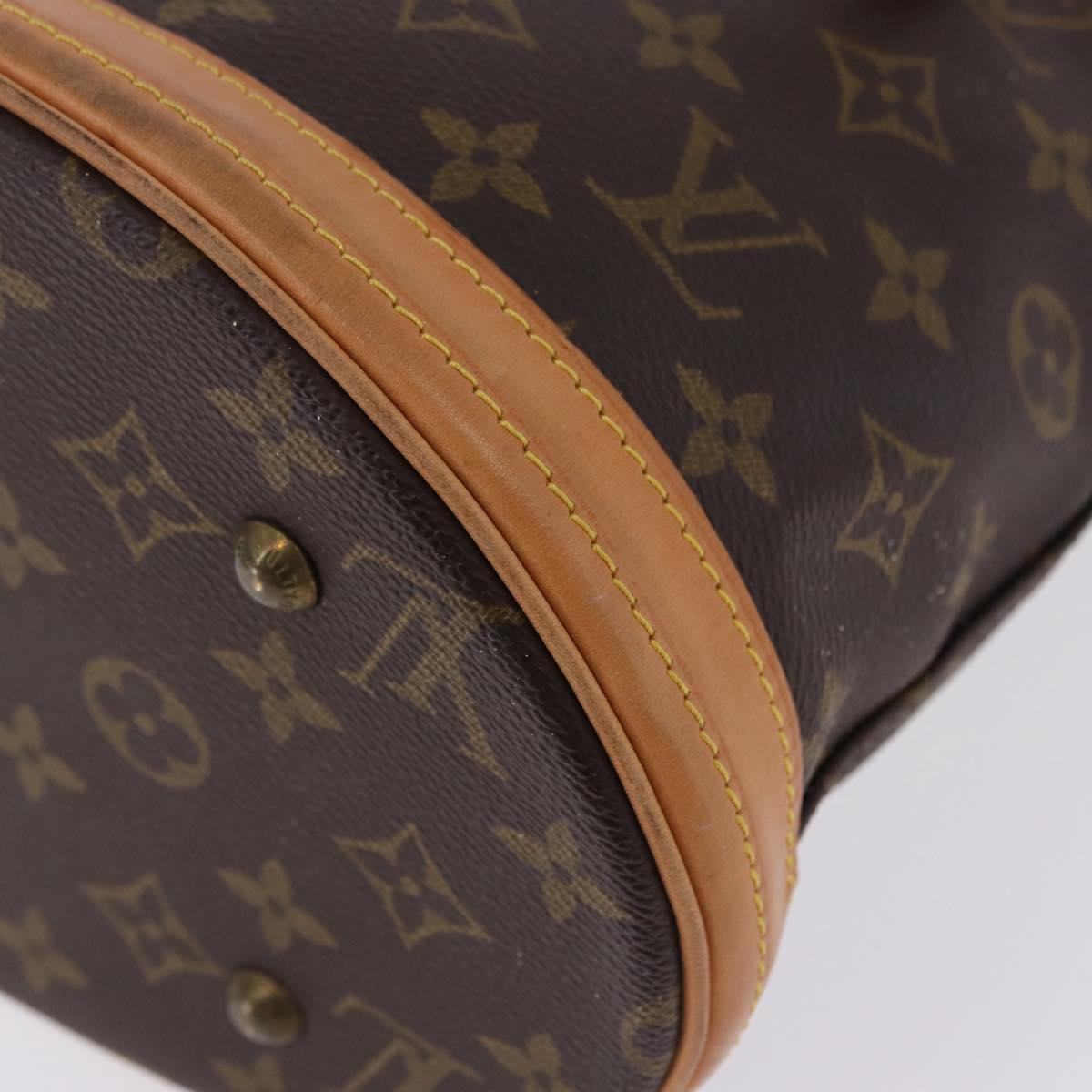 LOUIS VUITTON Monogram Bucket PM Shoulder Bag M42238 LV Auth bs36252