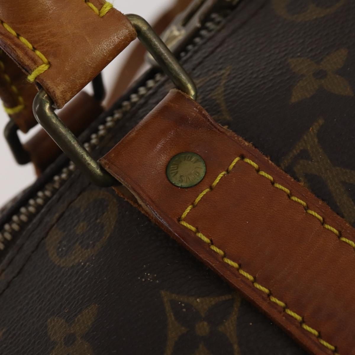 LOUIS VUITTON Monogram Keepall Bandouliere 45 Boston Bag M41418 LV Auth bs36253