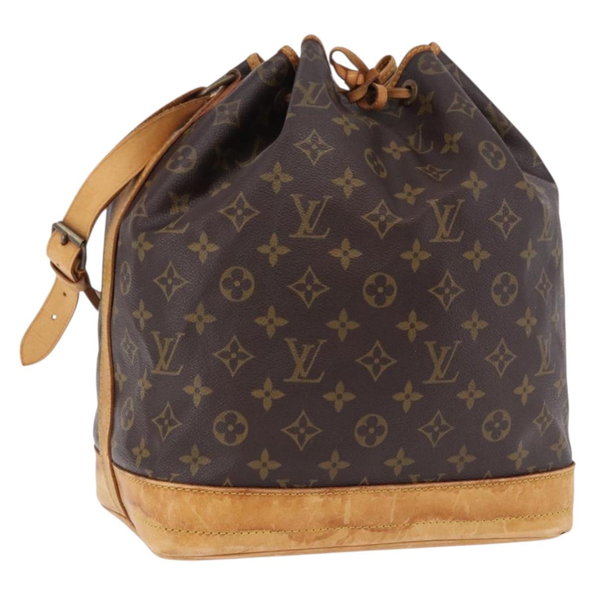LOUIS VUITTON Monogram Noe Shoulder Bag M42224 LV Auth bs36254