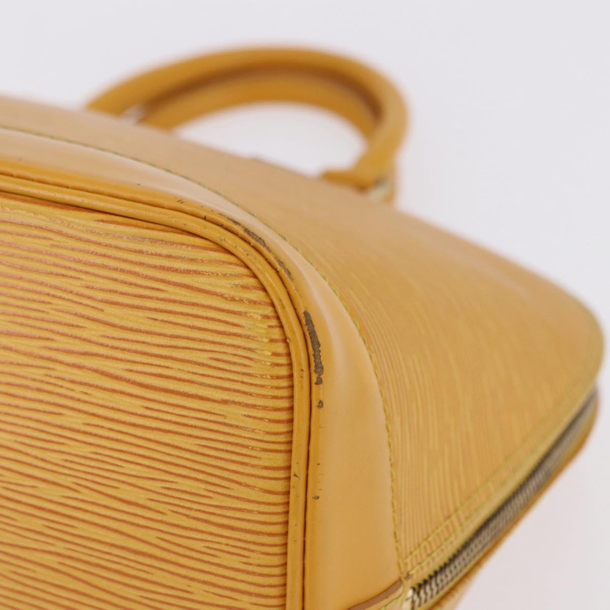 LOUIS VUITTON Epi Alma Hand Bag Yellow M52149 LV Auth bs36256A