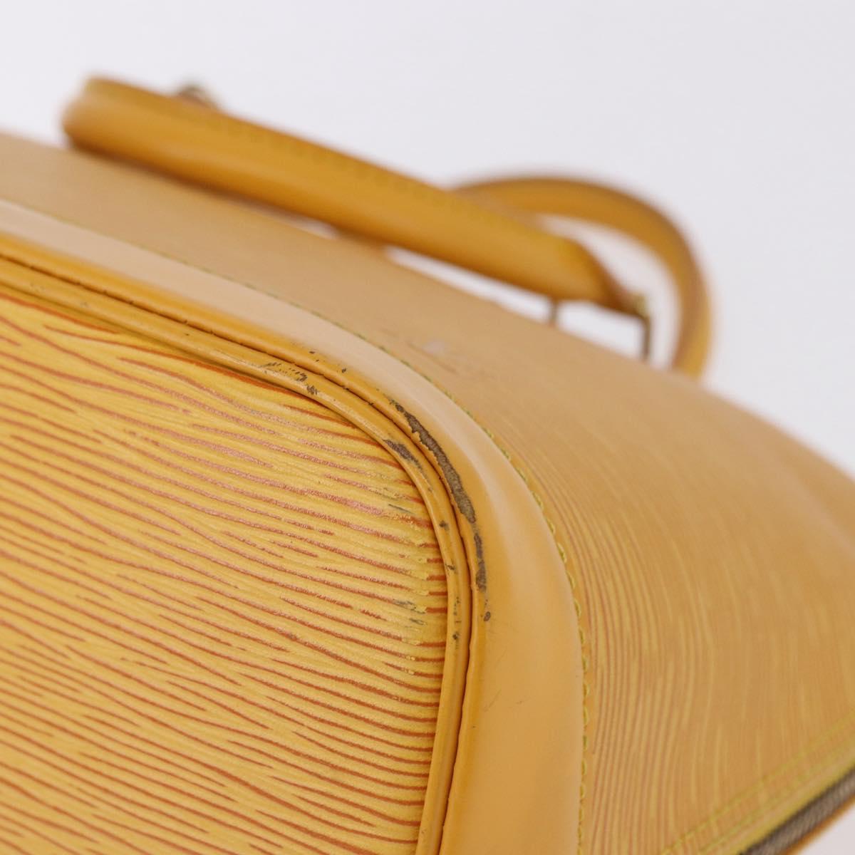 LOUIS VUITTON Epi Alma Hand Bag Yellow M52149 LV Auth bs36256A