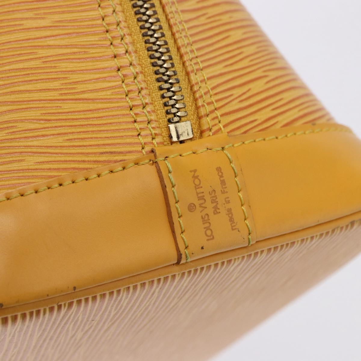LOUIS VUITTON Epi Alma Hand Bag Yellow M52149 LV Auth bs36256A