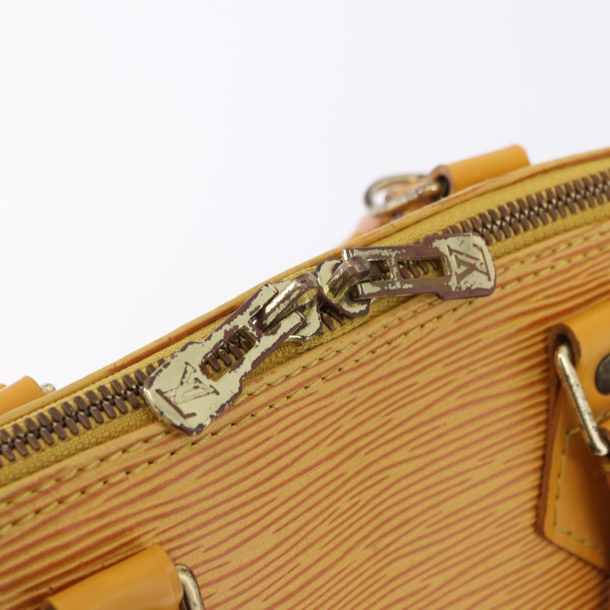LOUIS VUITTON Epi Alma Hand Bag Yellow M52149 LV Auth bs36256A