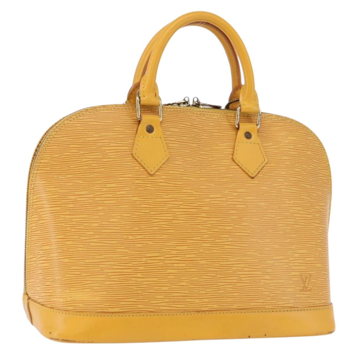 LOUIS VUITTON Epi Alma Hand Bag Yellow M52149 LV Auth bs36256A