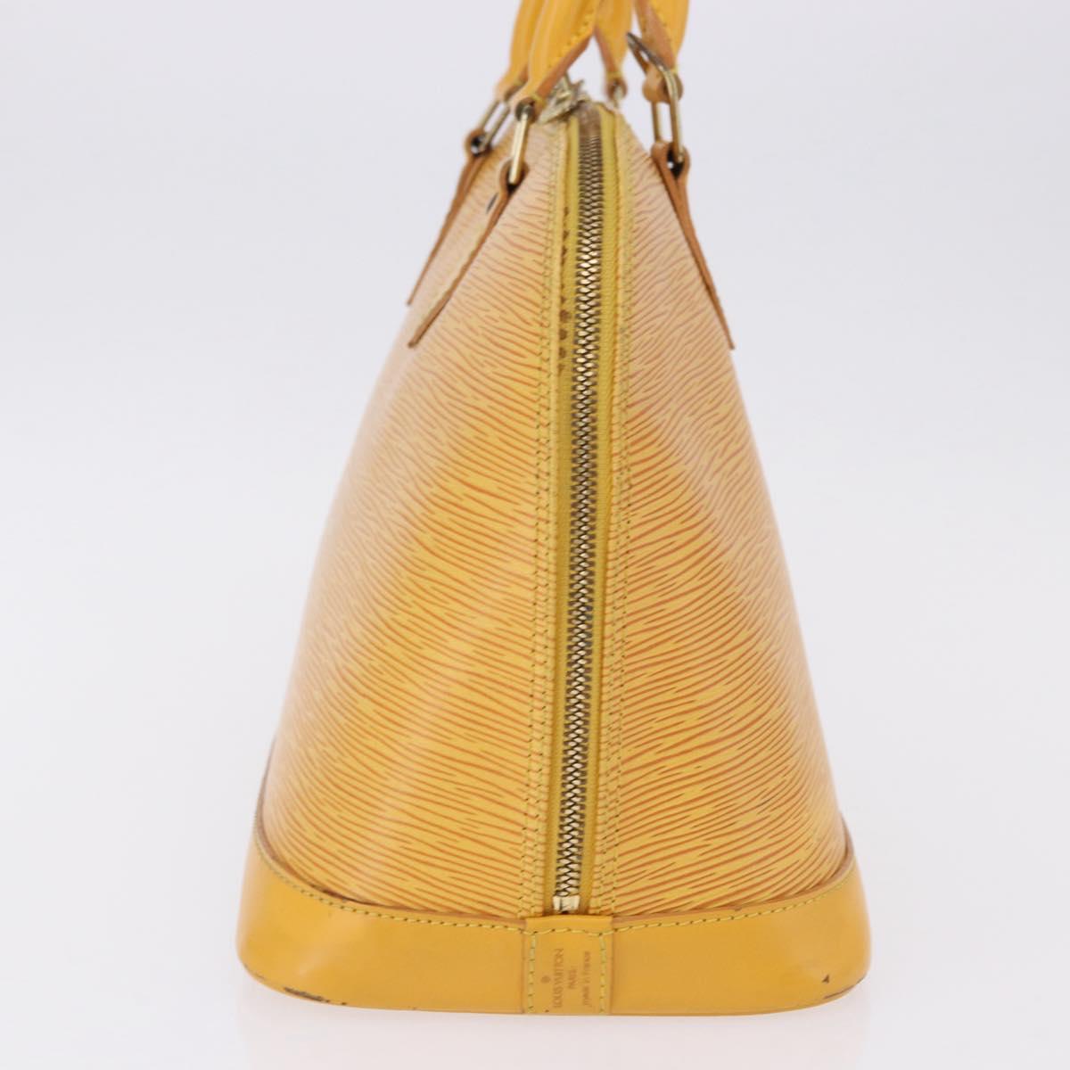 LOUIS VUITTON Epi Alma Hand Bag Yellow M52149 LV Auth bs36256A