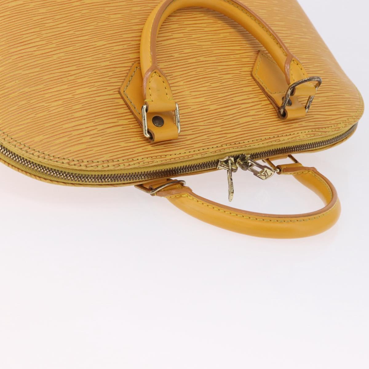 LOUIS VUITTON Epi Alma Hand Bag Yellow M52149 LV Auth bs36256A