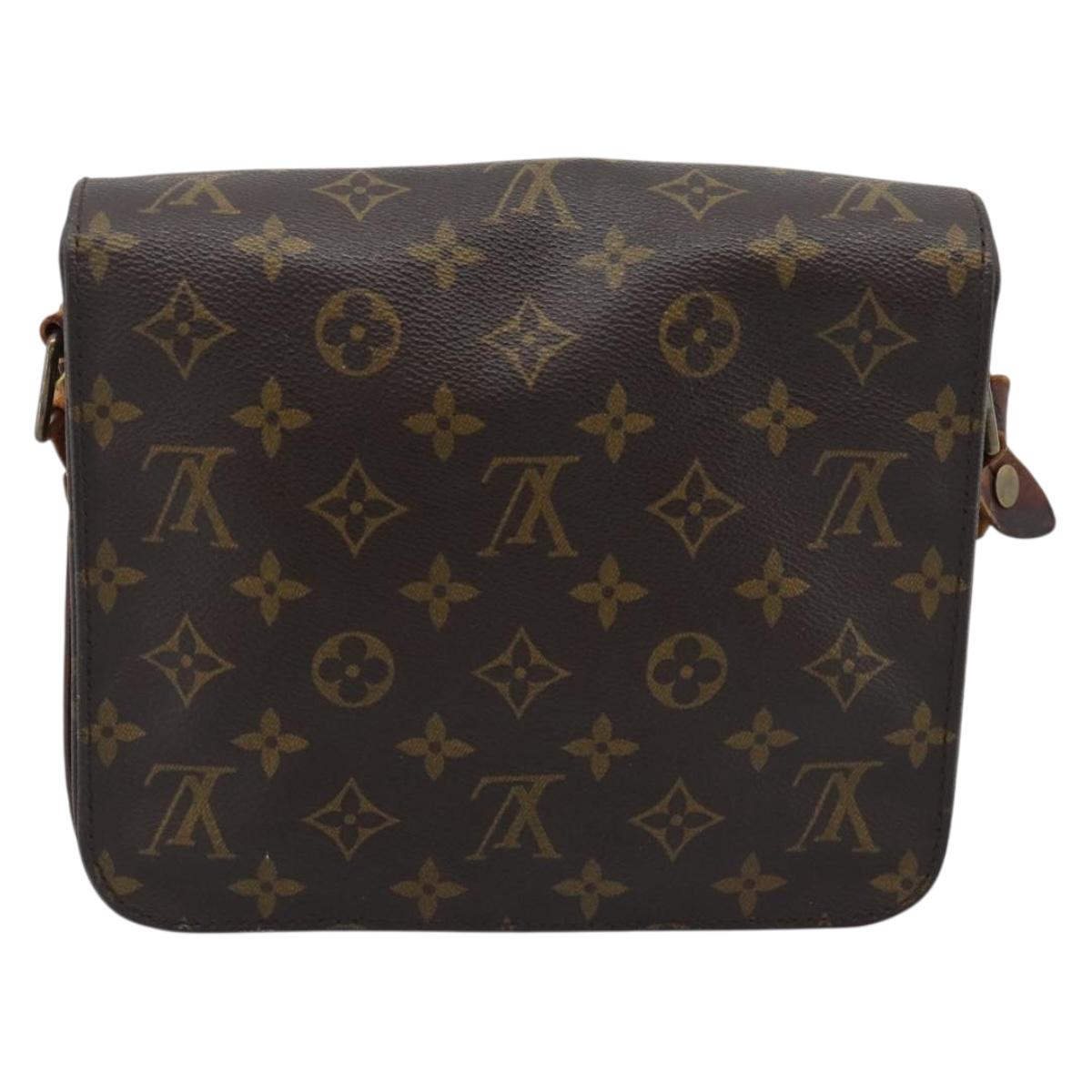 LOUIS VUITTON Monogram Cartouchiere MM Shoulder Bag M51253 LV Auth bs36260