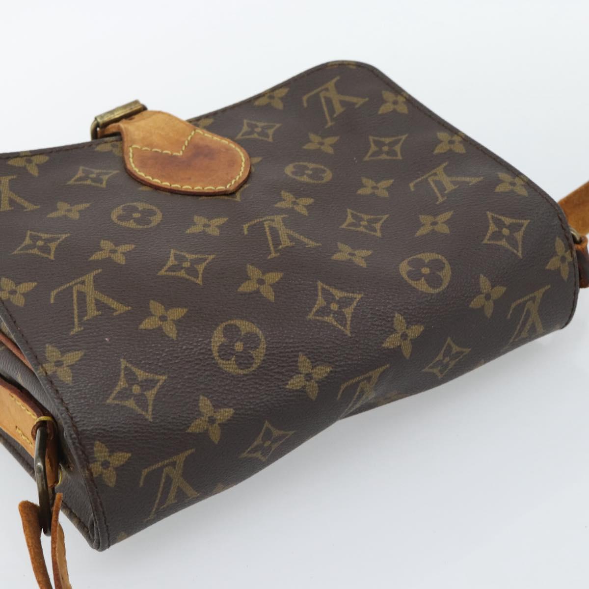 LOUIS VUITTON Monogram Cartouchiere MM Shoulder Bag M51253 LV Auth bs36260