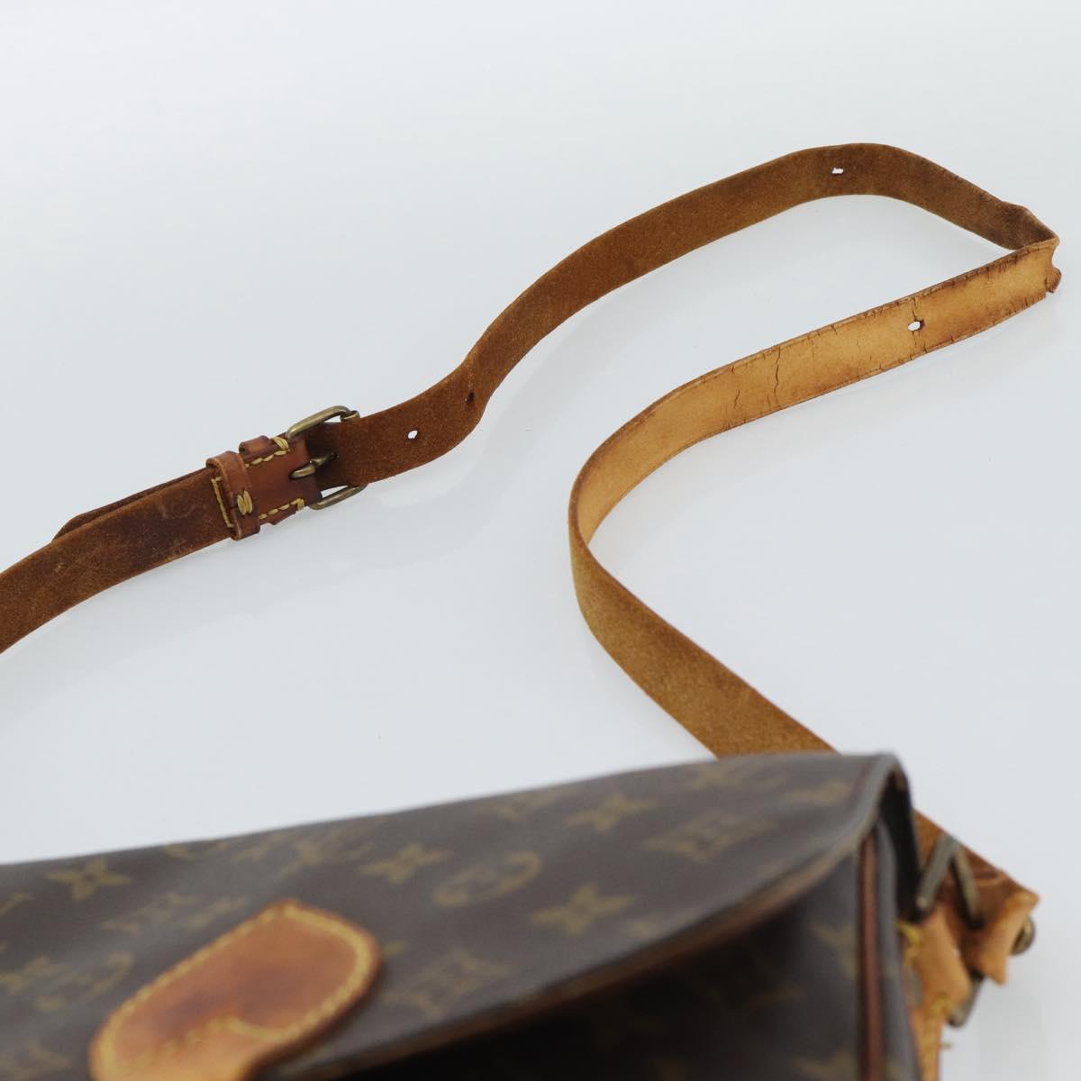 LOUIS VUITTON Monogram Cartouchiere MM Shoulder Bag M51253 LV Auth bs36260