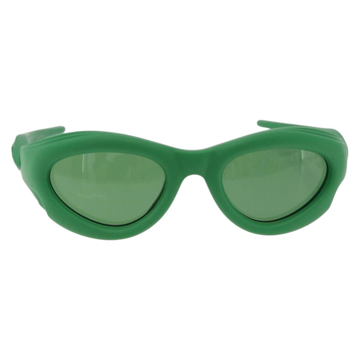 BOTTEGA VENETA Sunglasses Rubber Green Auth bs36263M