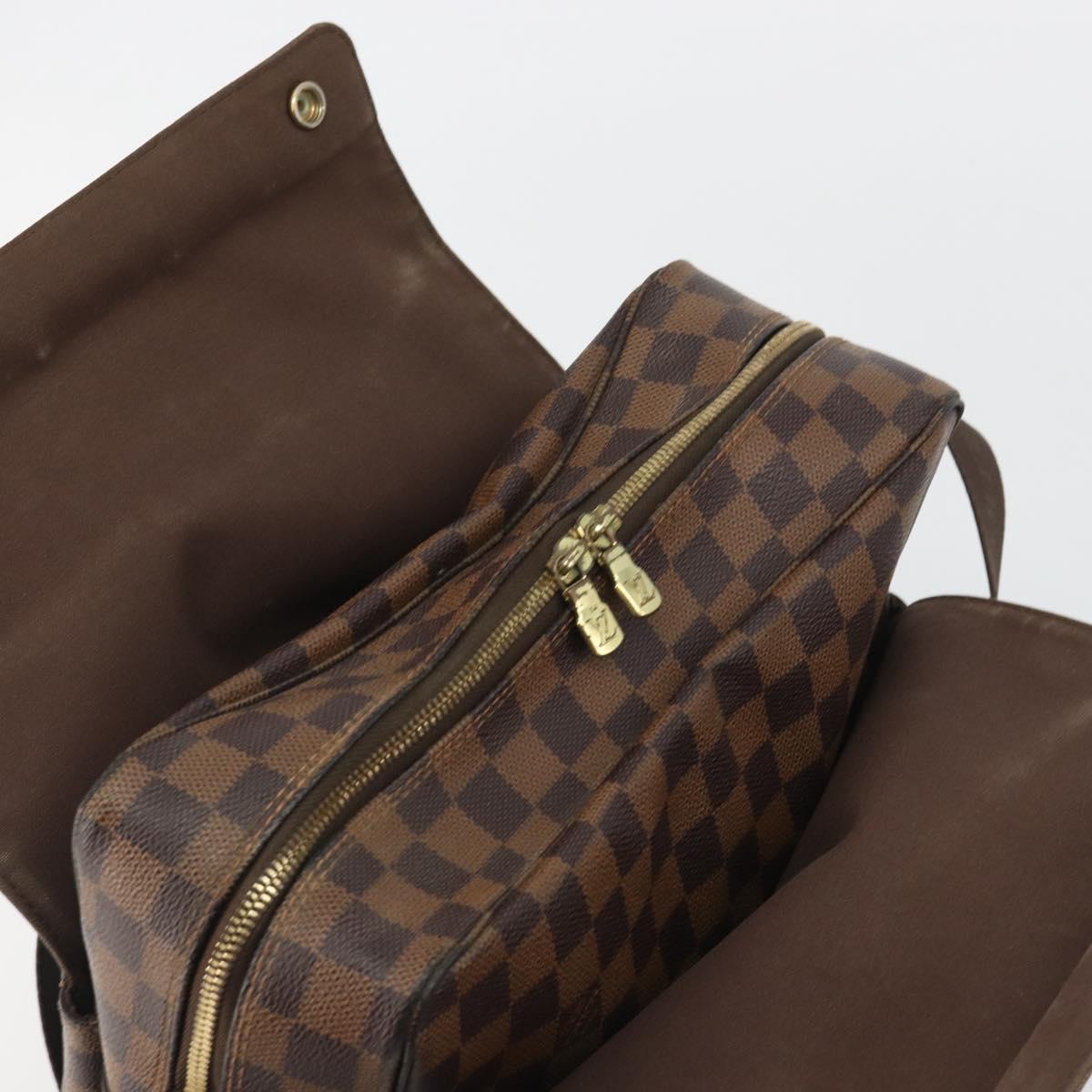 LOUIS VUITTON Damier Ebene Naviglio Shoulder Bag N45255 LV Auth bs36264A