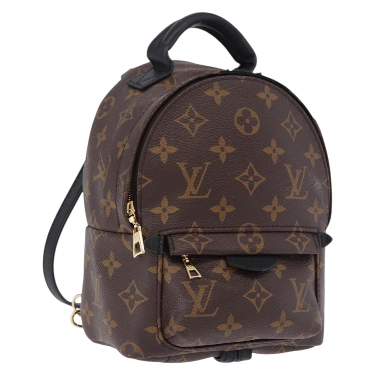 LOUIS VUITTON Monogram Palm Springs MINI Backpack M44873 LV Auth bs36265