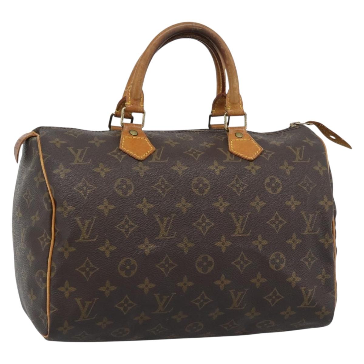 LOUIS VUITTON Monogram Speedy 30 Hand Bag M41526 LV Auth bs36268