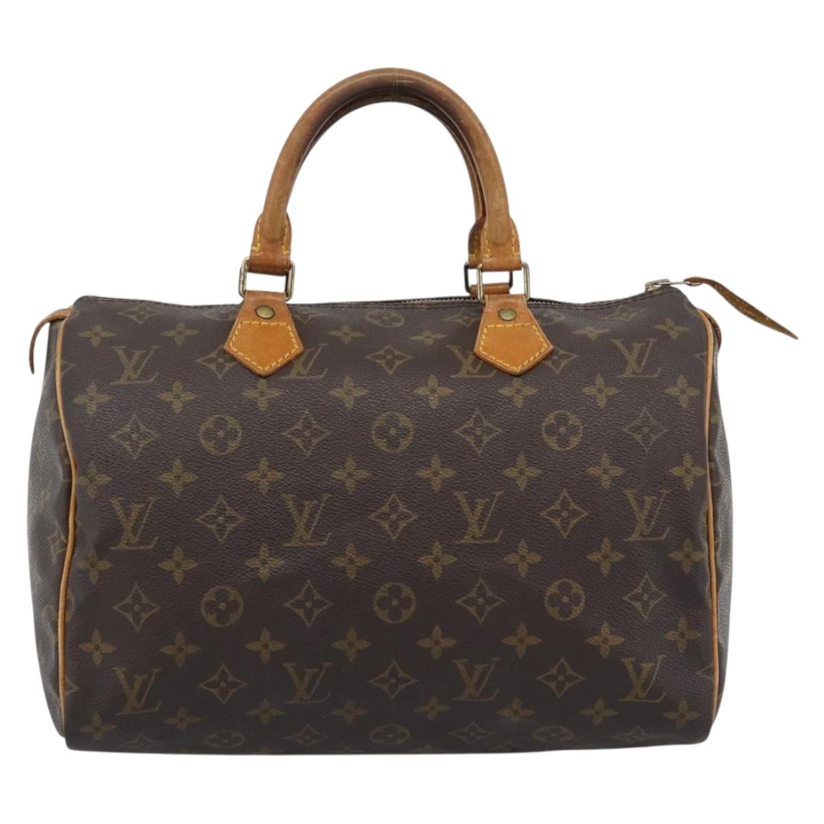LOUIS VUITTON Monogram Speedy 30 Hand Bag M41526 LV Auth bs36268