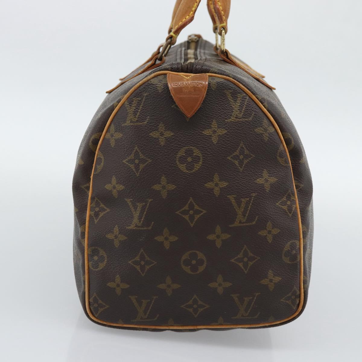 LOUIS VUITTON Monogram Speedy 30 Hand Bag M41526 LV Auth bs36268